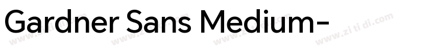 Gardner Sans Medium字体转换